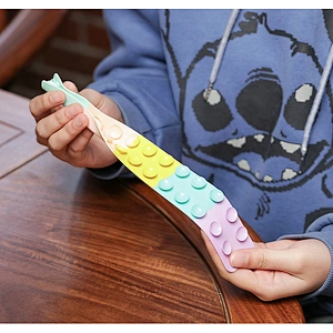 Suction Cup Square Pat Silicone Sheet Toy Children Stress Relief Squeeze Toy Antistress