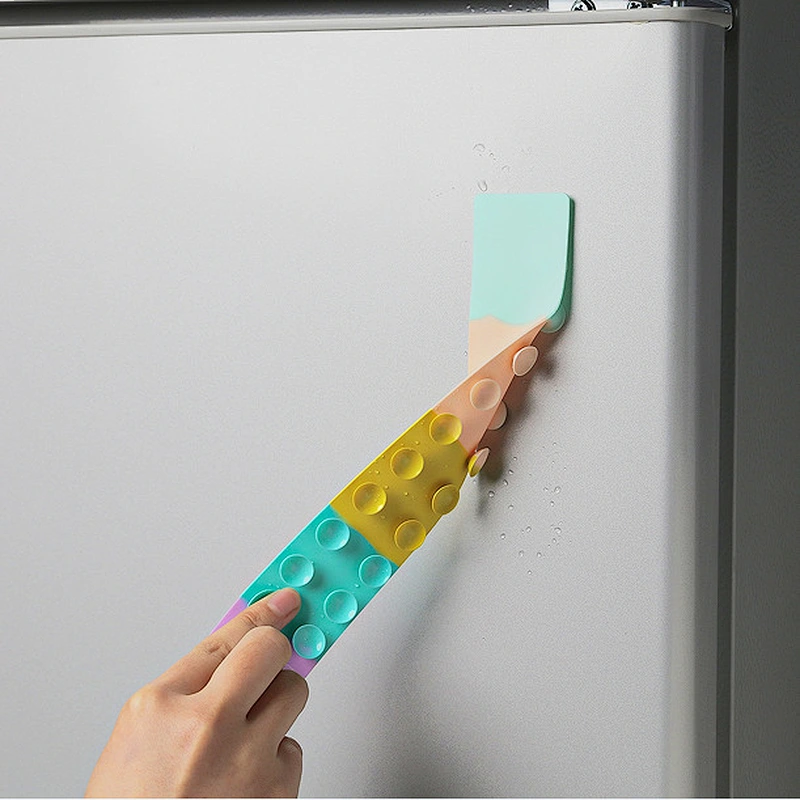 Suction Cup Square Pat Silicone Sheet Toy Children Stress Relief Squeeze Toy Antistress
